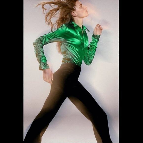 ZARA Button Down Blouse NWT - Picture 9 of 16